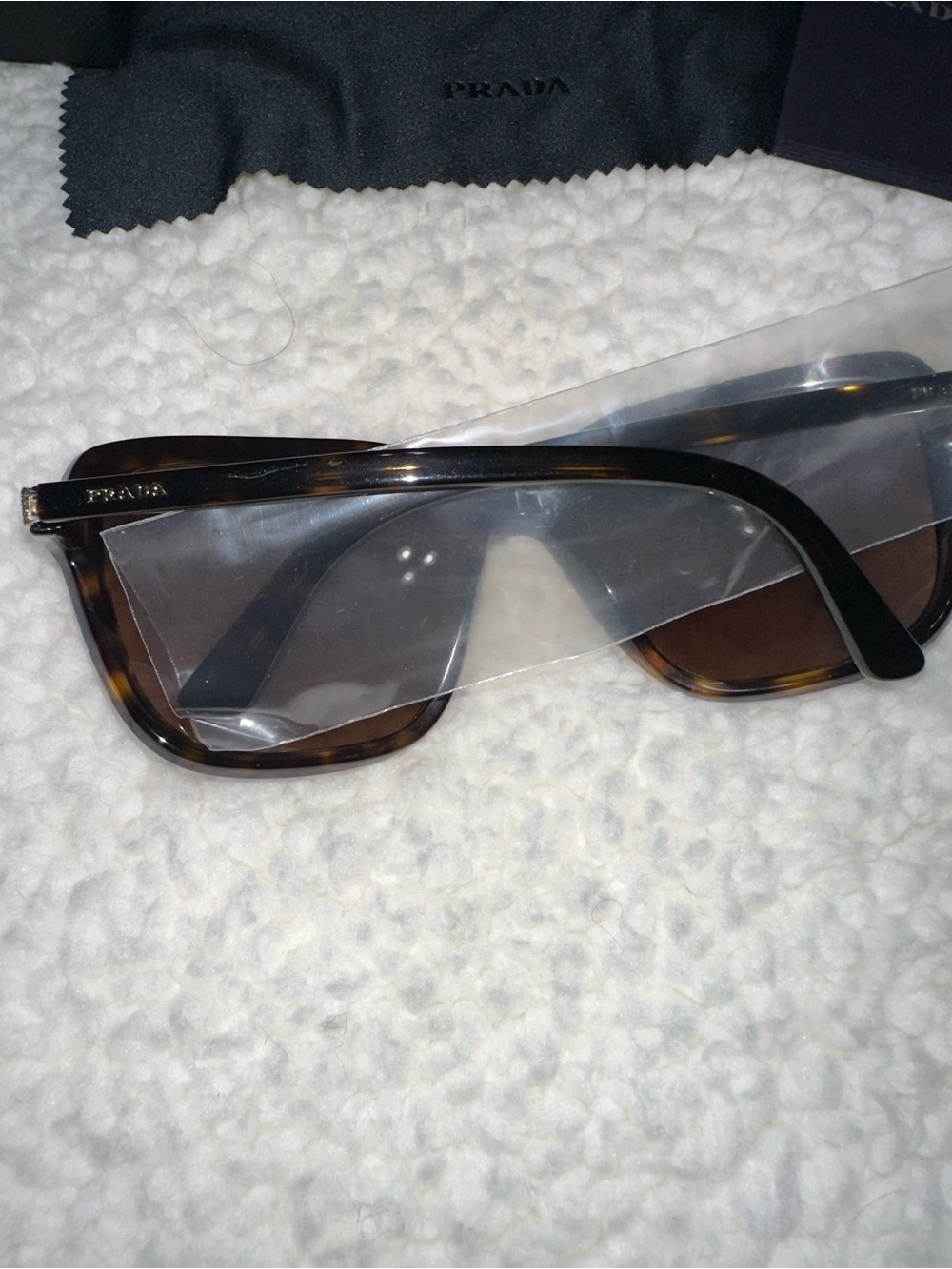 Prada Tortoiseshell Sunglasses with Brown Lenses - Picture 3 of 8